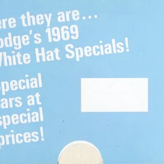 1969 Dodge White Hat Specials Mailer 1969 Dodge White Hat Specials Mailer