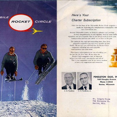 1956 Jan-Feb Olds Rocket Circle 1956 Jan-Feb Olds Rocket Circle