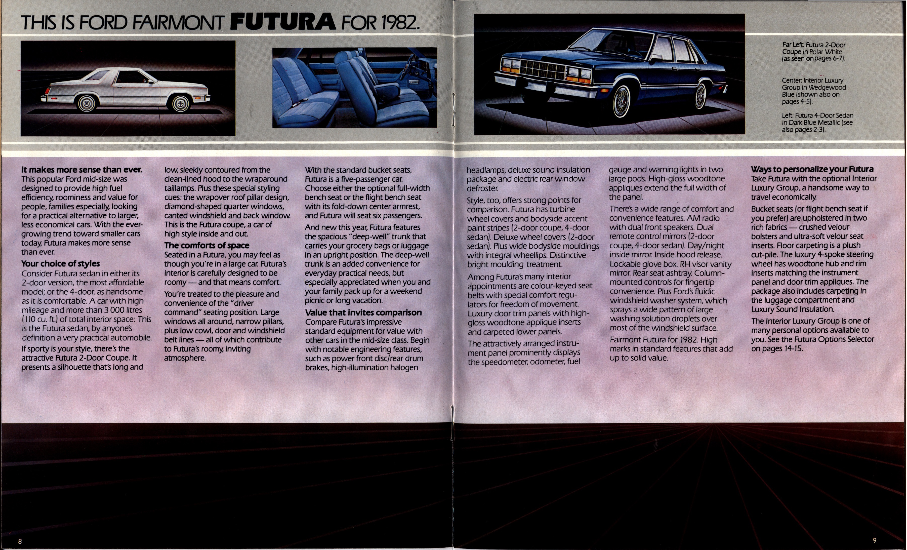 1982 Ford Fairmont Brochure Canada 08-09