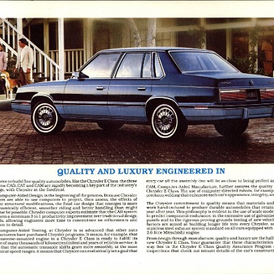 1983 Chrysler E Class Brochure Canada 02-03-04