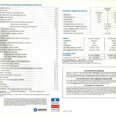 1983 Chrysler E Class Brochure Canada 05-06-01