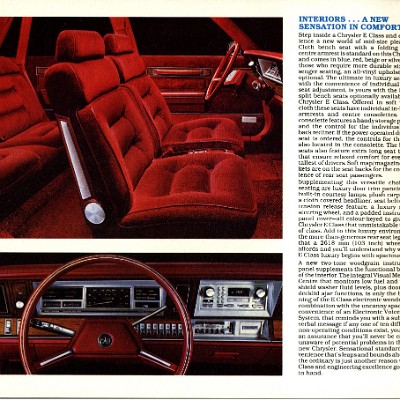 1983 Chrysler E Class Brochure Canada 05