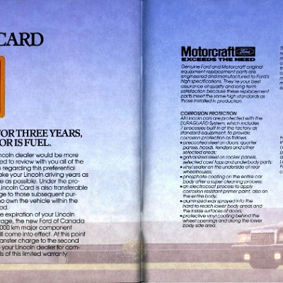 1988 Lincoln Mark VII Brochure Canada 14-15