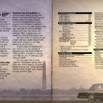 1988 Lincoln Town Car Portfolio 16-19
