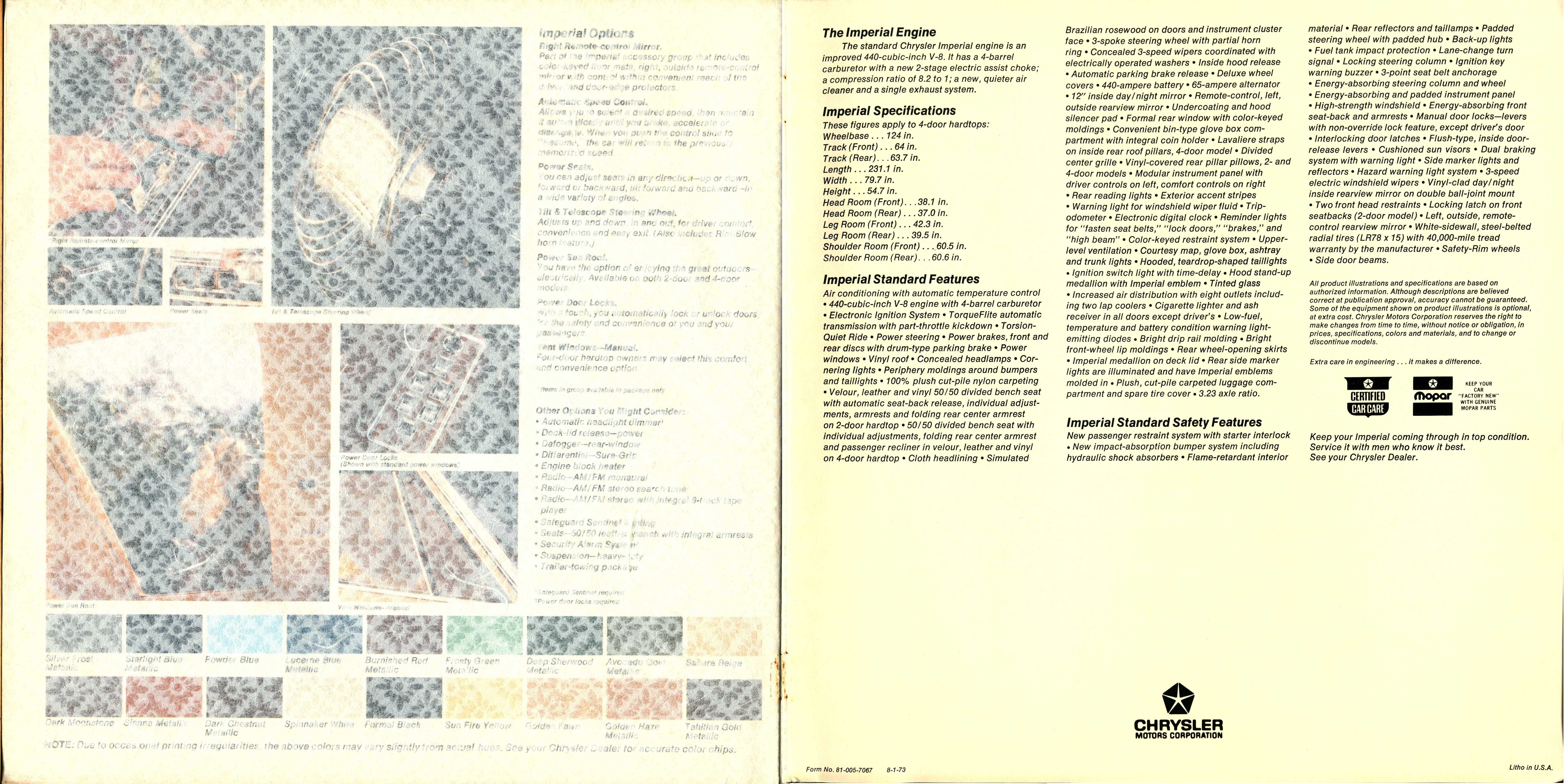 1974 Imperial Brochure 14b-15b