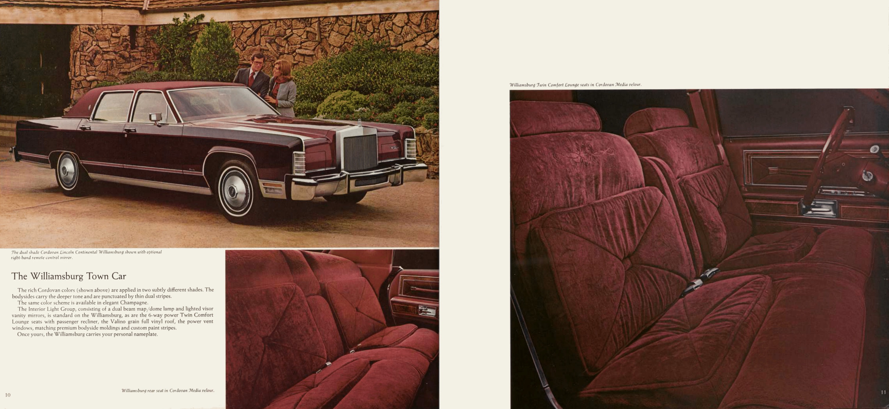 1978 Lincoln Continental Brochure 10-11