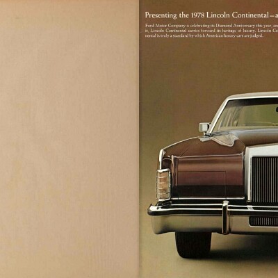 1978 Lincoln Continental Brochure 00a-01b