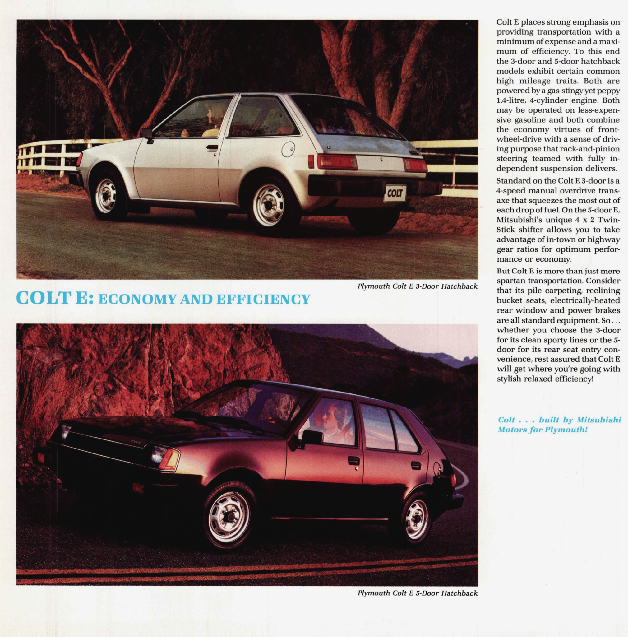 1984 Plymouth Colt Brochure (Cdn) 02