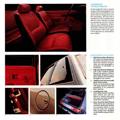 1984 Plymouth Colt Brochure (Cdn) 03