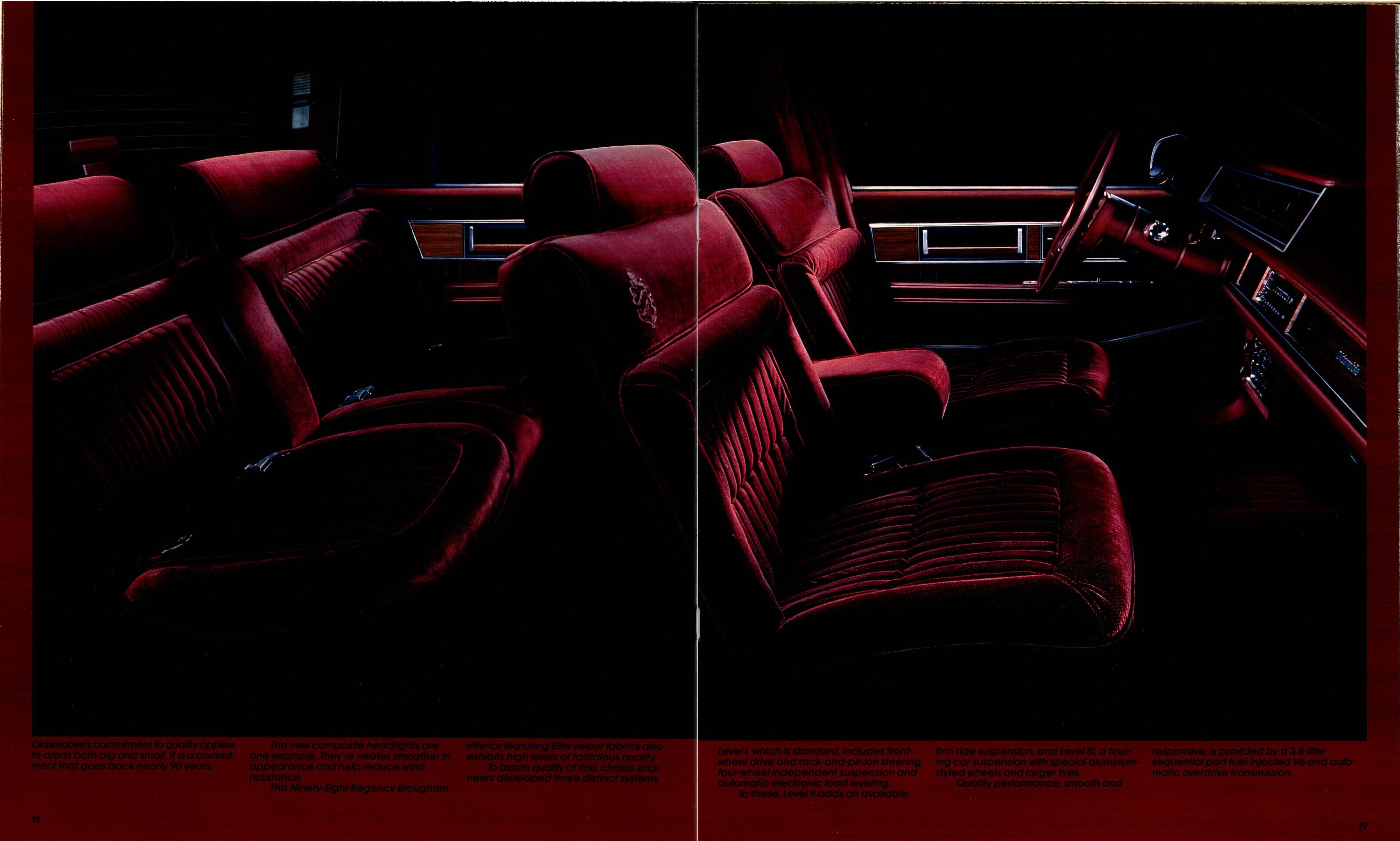 1987 Oldsmobile Full Size Brochure 18-19