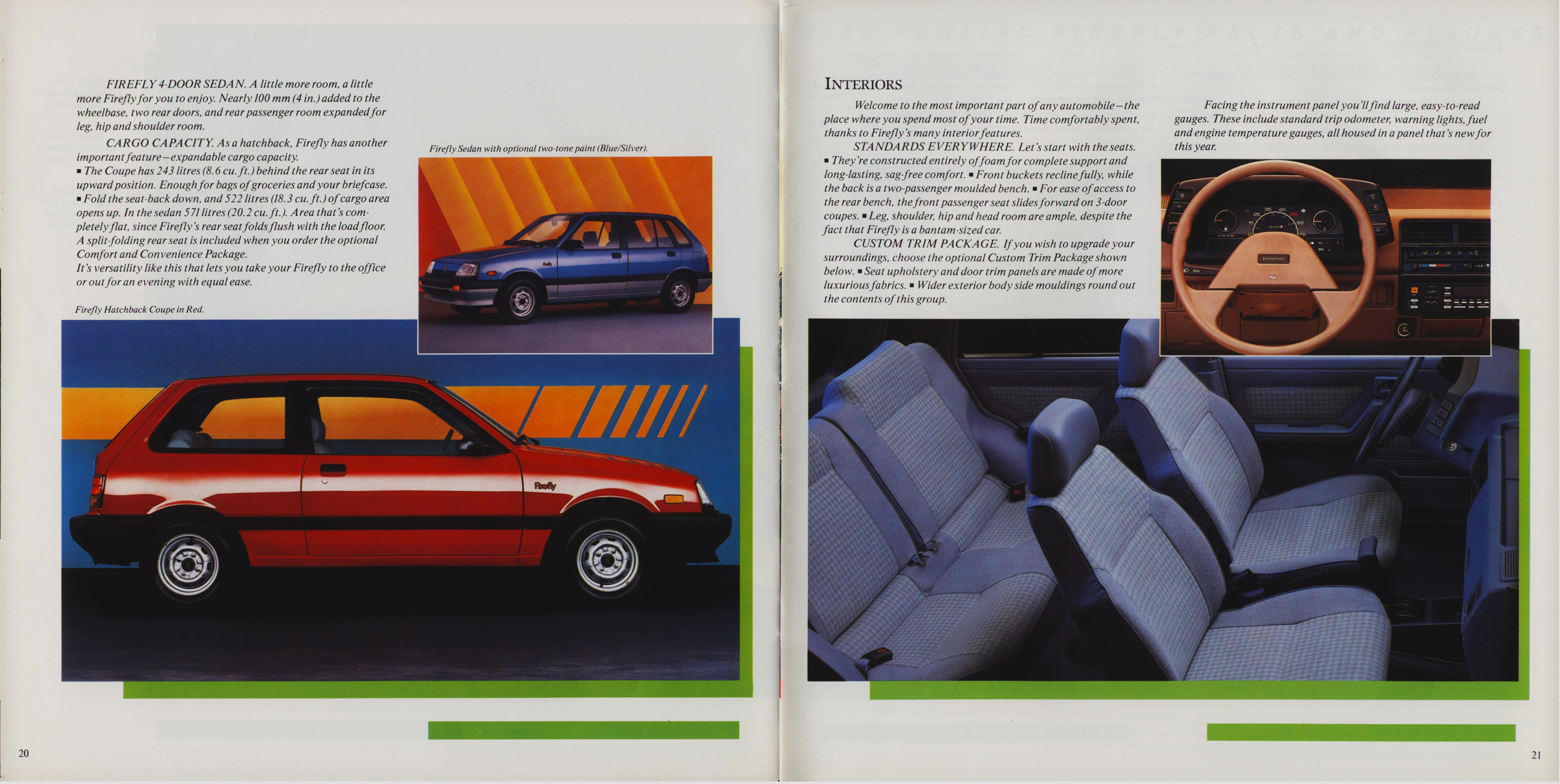 1987 Pontiac Compacts Brochure (Cdn) 20-21