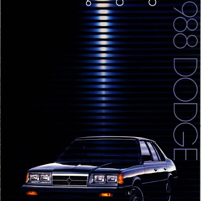 1988 Dodge 600 Foldout 1988 Dodge 600 Foldout