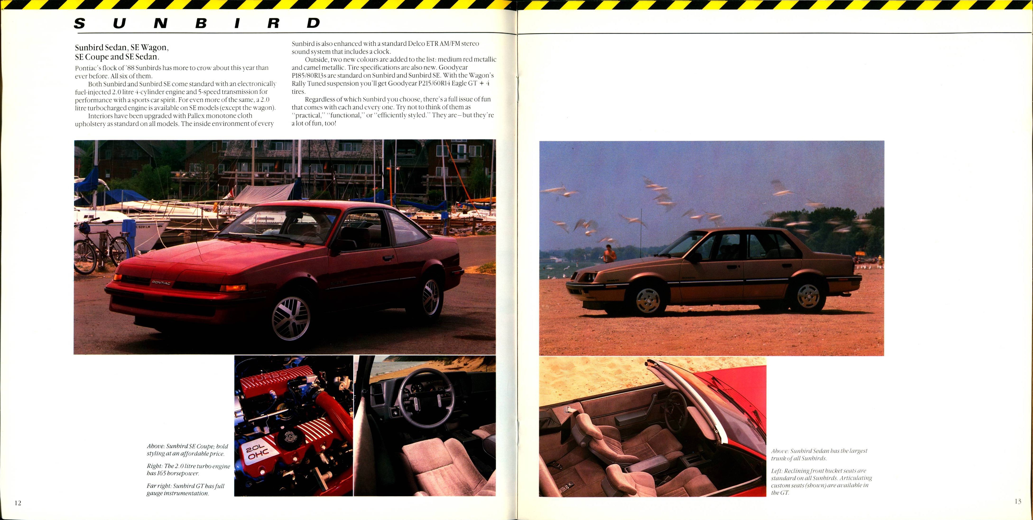 1988 Pontiac Compacts Brochure (Cdn) 12-13