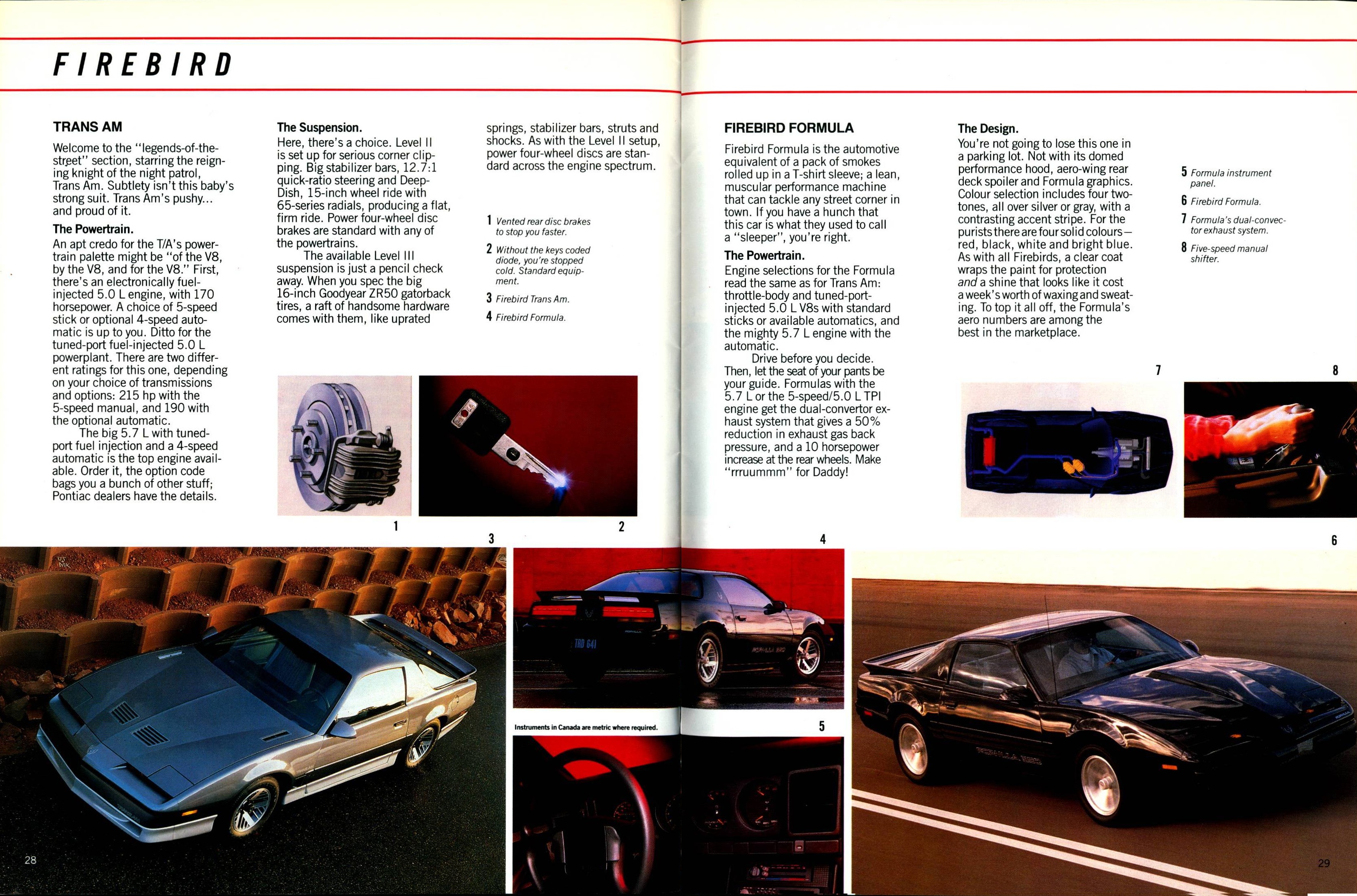1989 Pontiac Compacts-Firebird Brochure (Cdn) 28-29