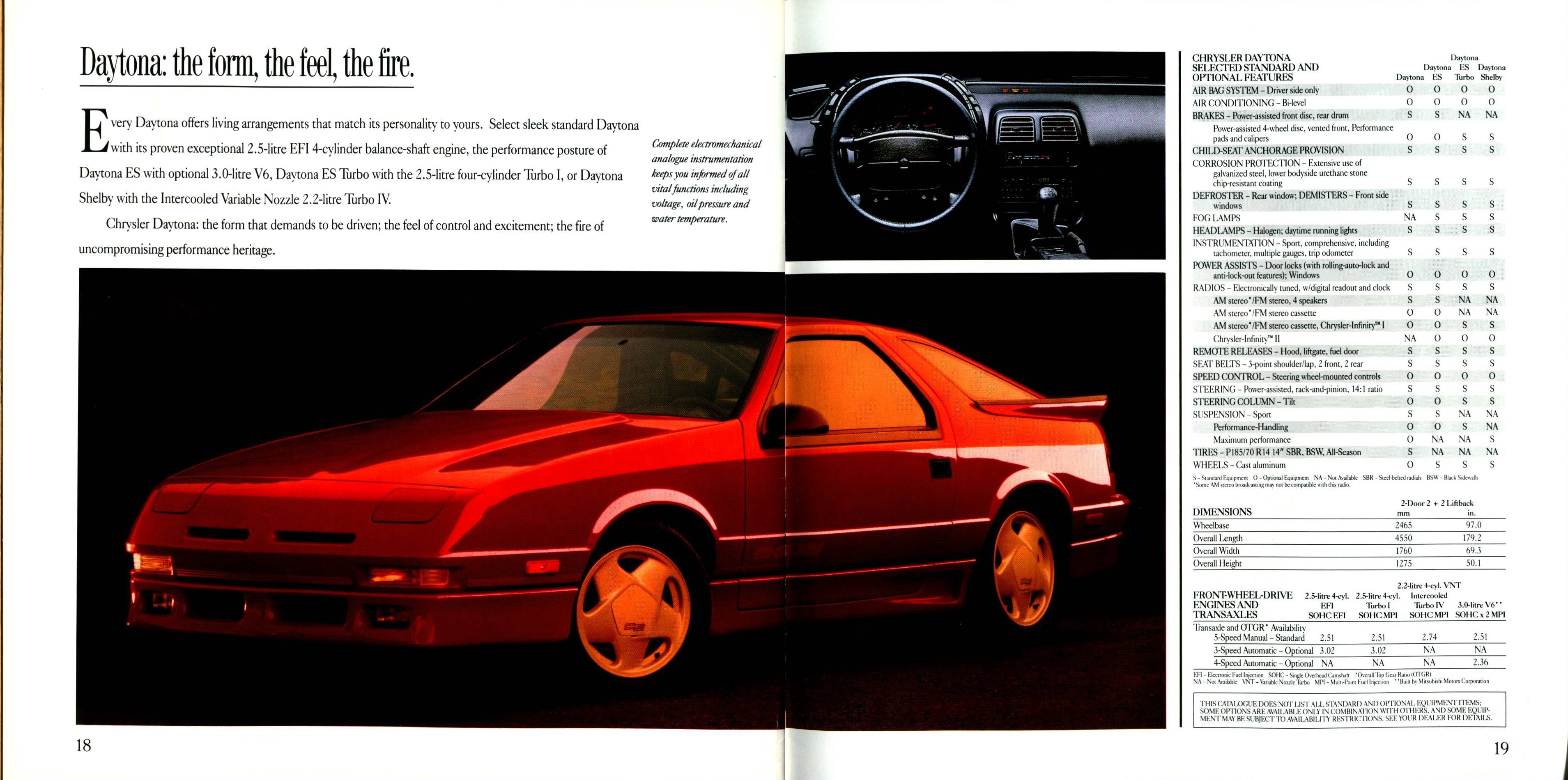 1990 Chrysler Full Line Brochure (Cdn) 18-19
