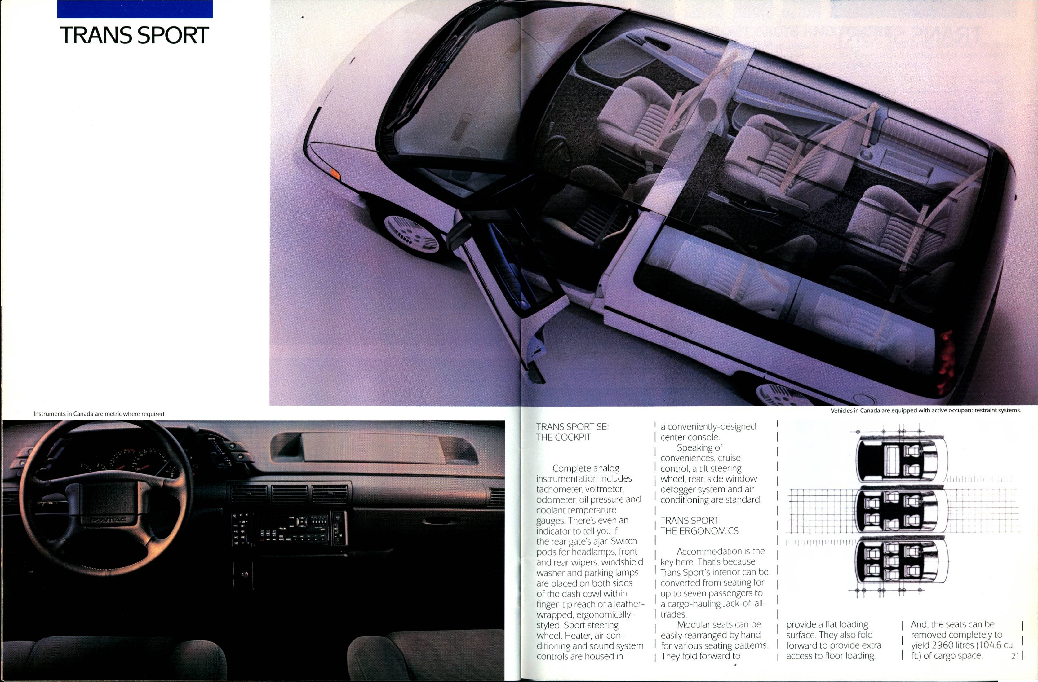 1990 Pontiac Family Vehicles Brochure (Cdn) 20-21
