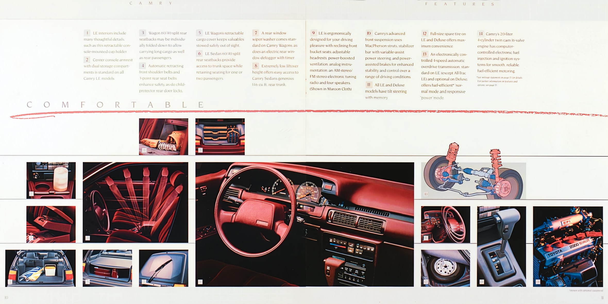 1988 Toyota Camry Brochure 10-11