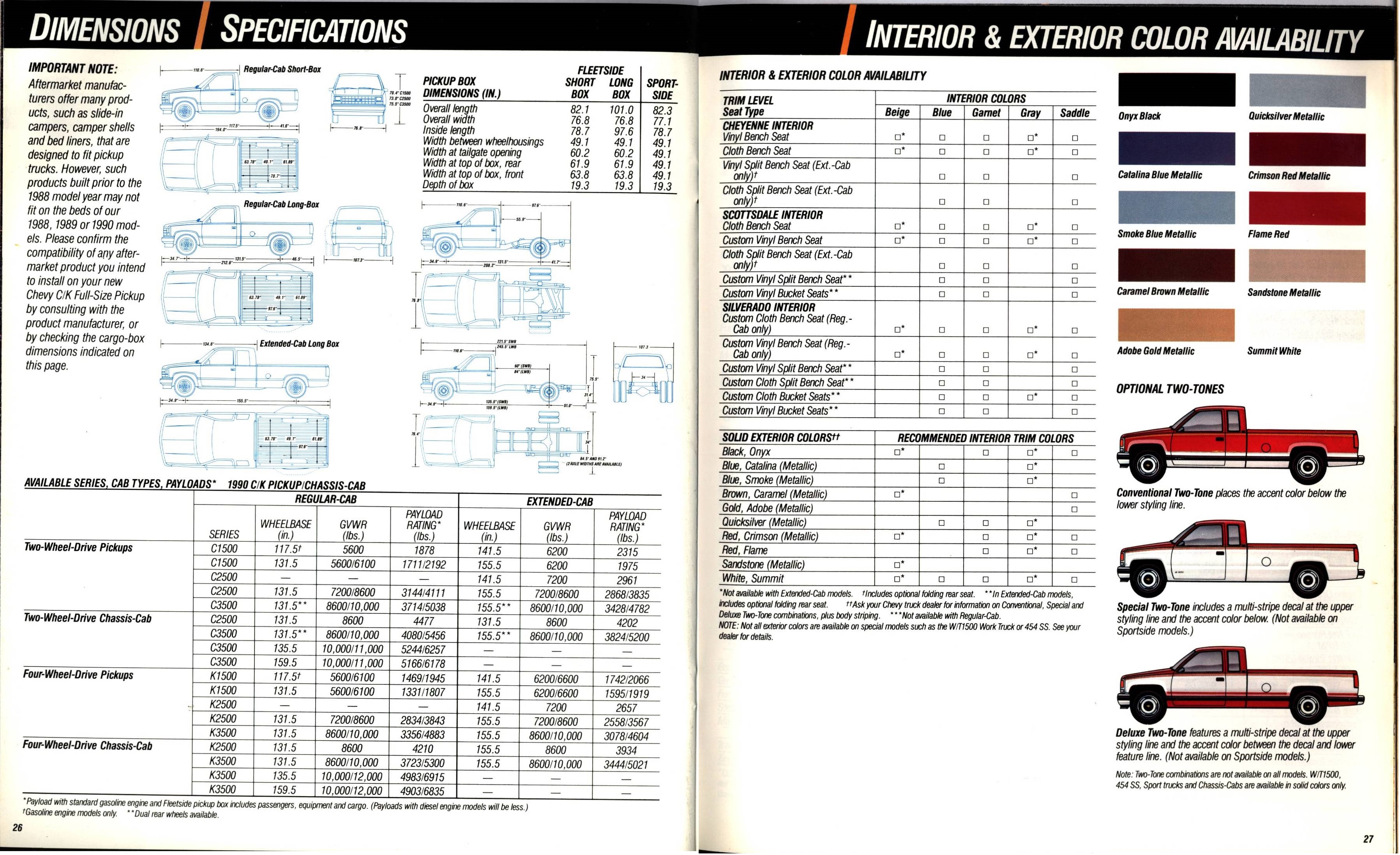 1990 Chevrolet Trucks Brochure Vol. 2 26-27
