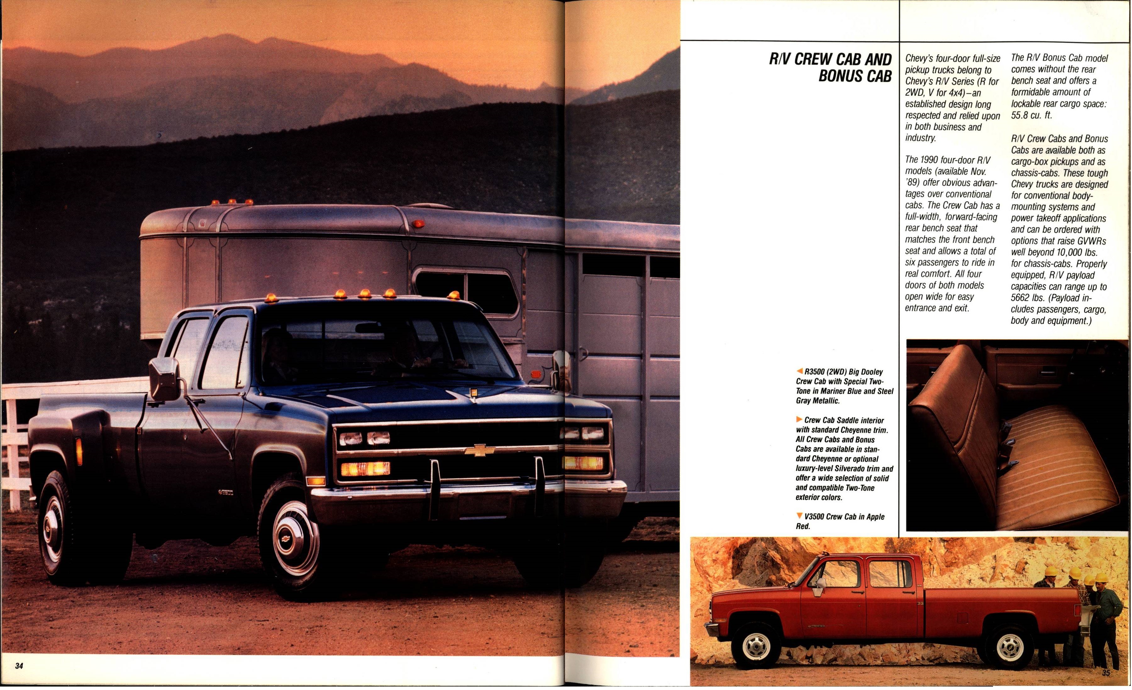 1990 Chevrolet Trucks Brochure Vol. 2 34-35