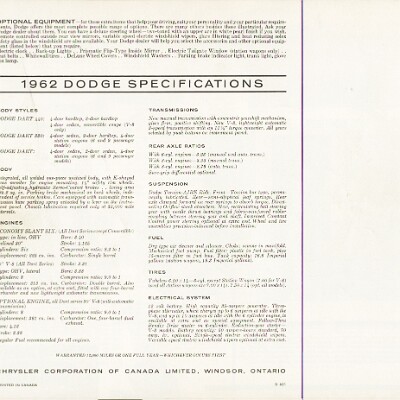 1962 Dodge Dart Brochure (Cdn) 12
