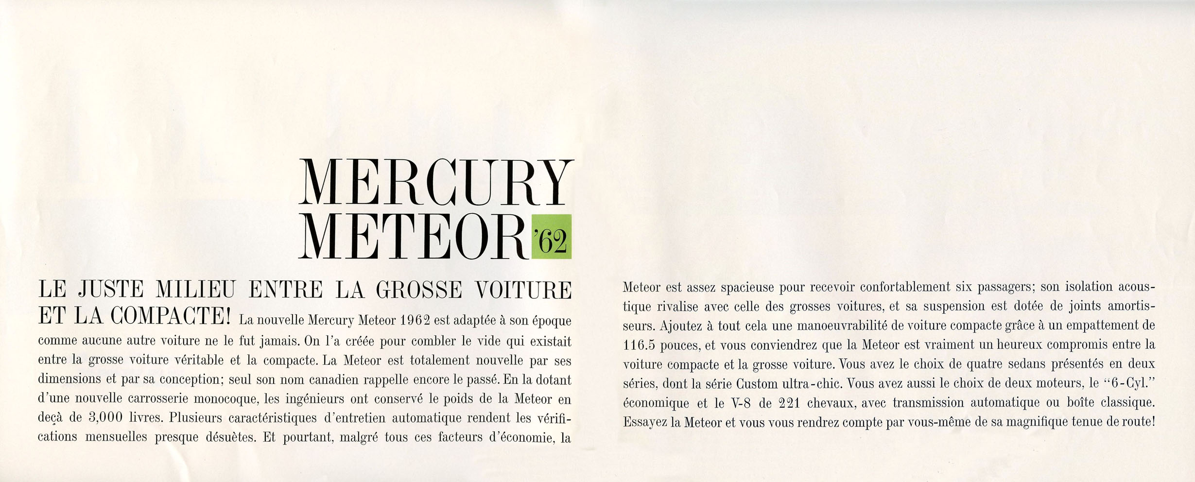 1962 Mercury Meteor Brochure (Cdn-Fr) 02-03