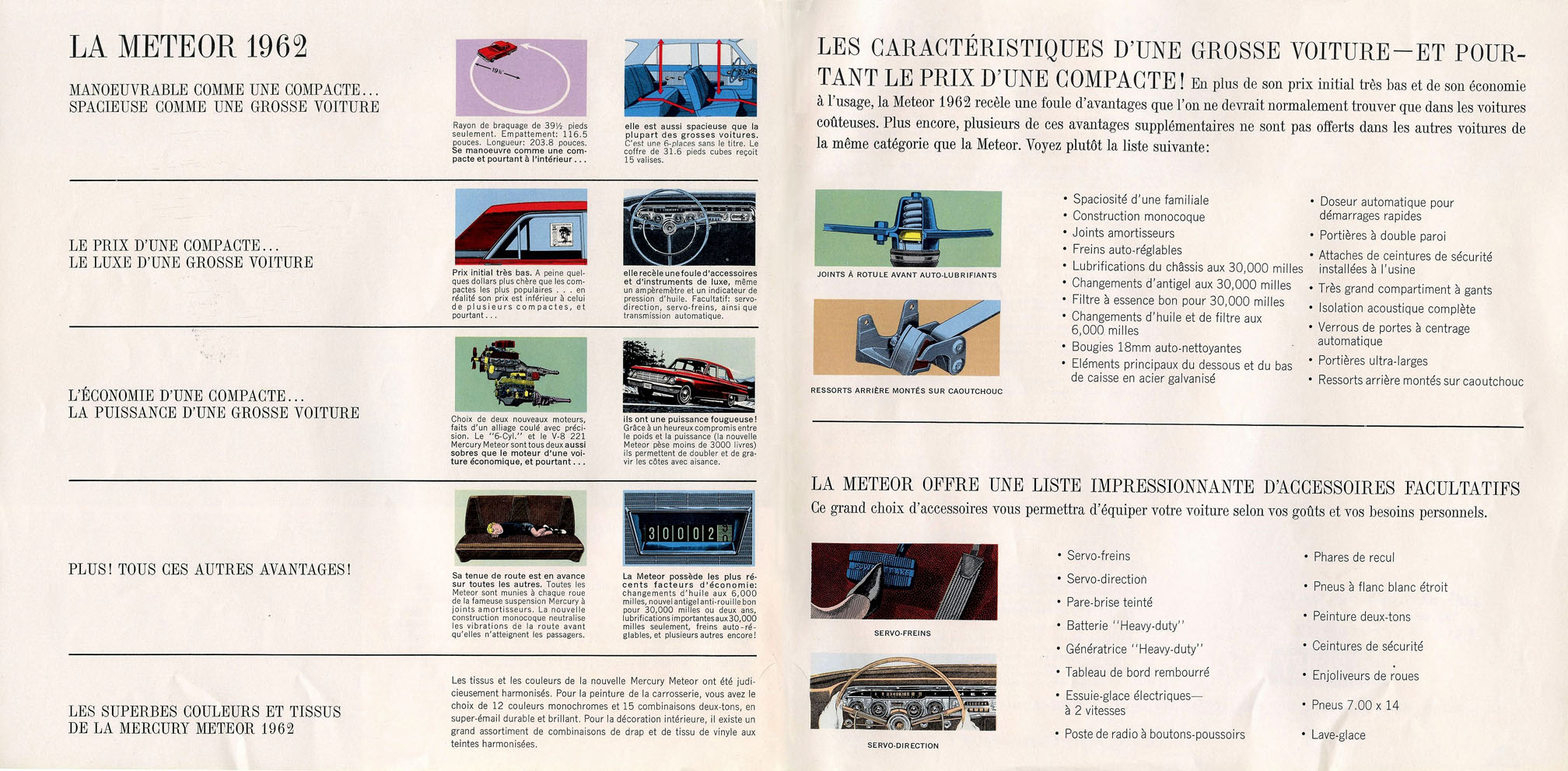 1962 Mercury Meteor Brochure (Cdn-Fr) 14-15
