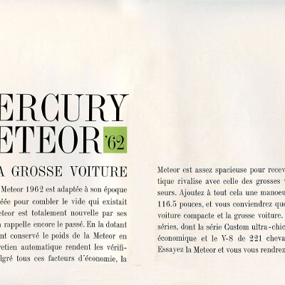 1962 Mercury Meteor Brochure (Cdn-Fr) 02-03