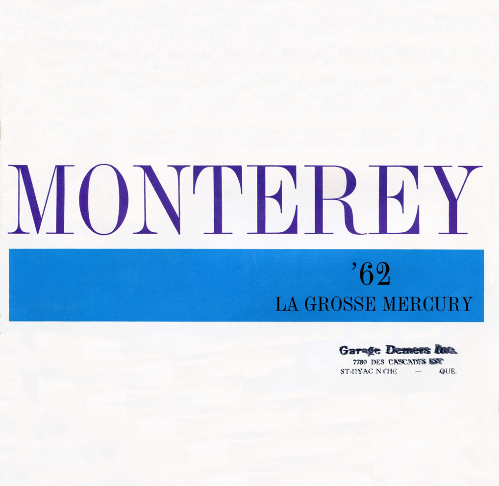 1962 Mercury Monterey Brochure (Cdn-Fr) 01