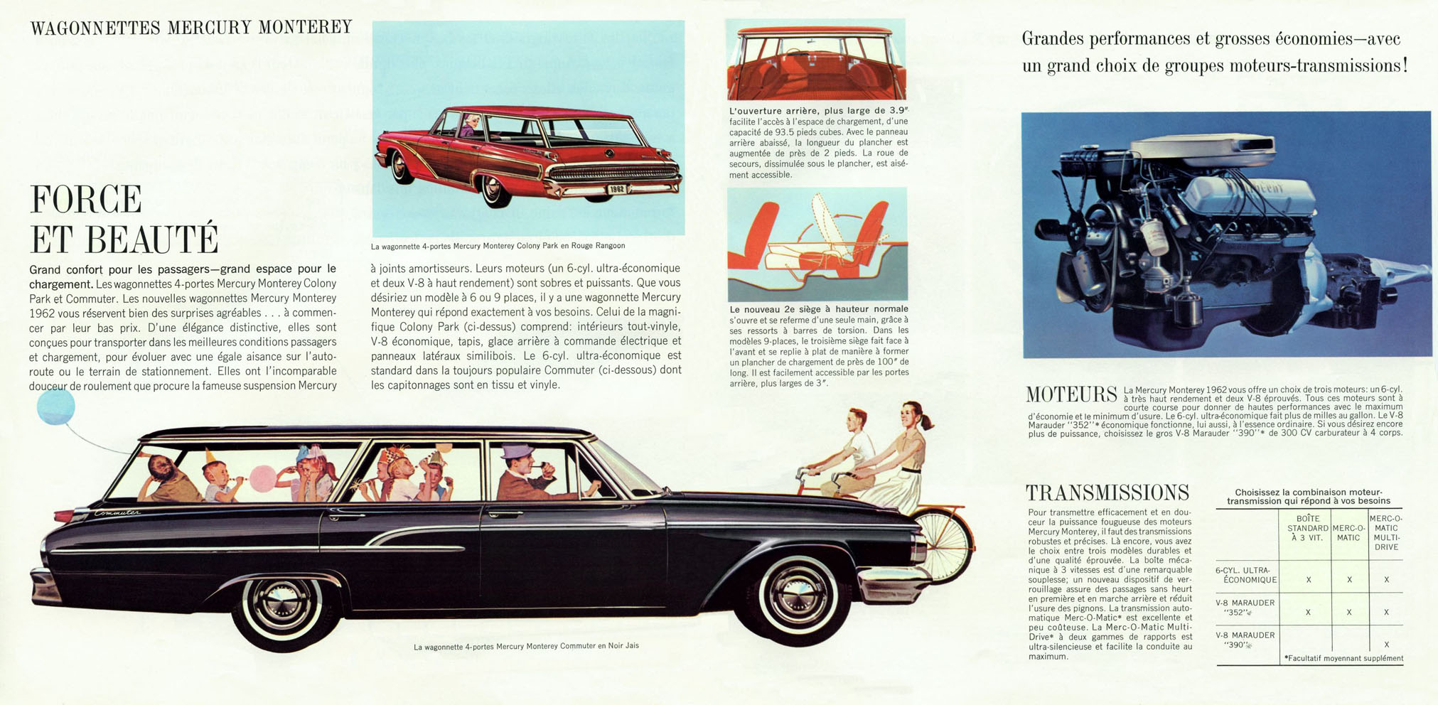 1962 Mercury Monterey Brochure (Cdn-Fr) 18-19