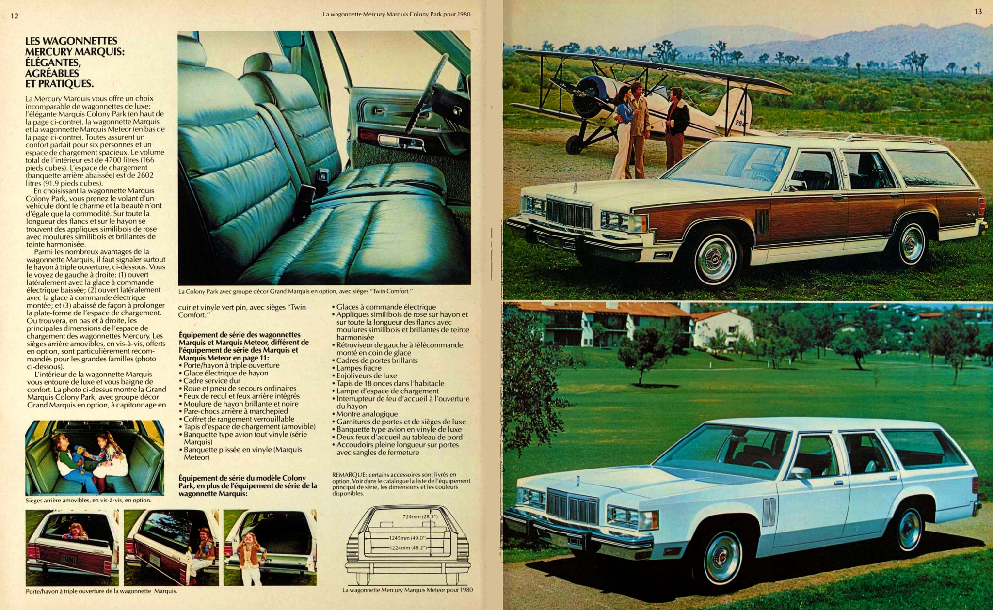1980 Mercury Marquis Brochure (Cdn-Fr-Rev) 12-13