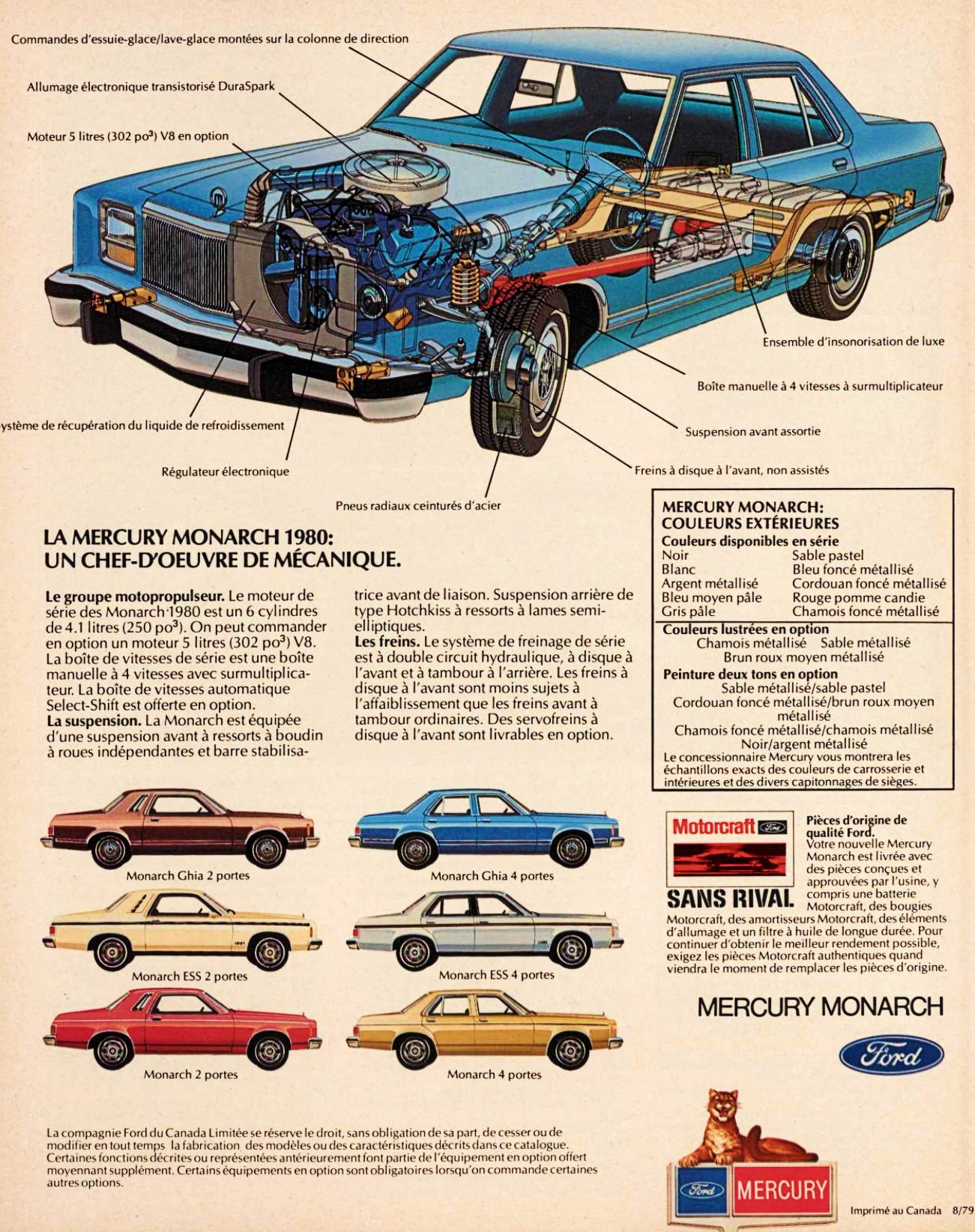 1980 Mercury Monarch Brochure (Cdn-Fr) 12
