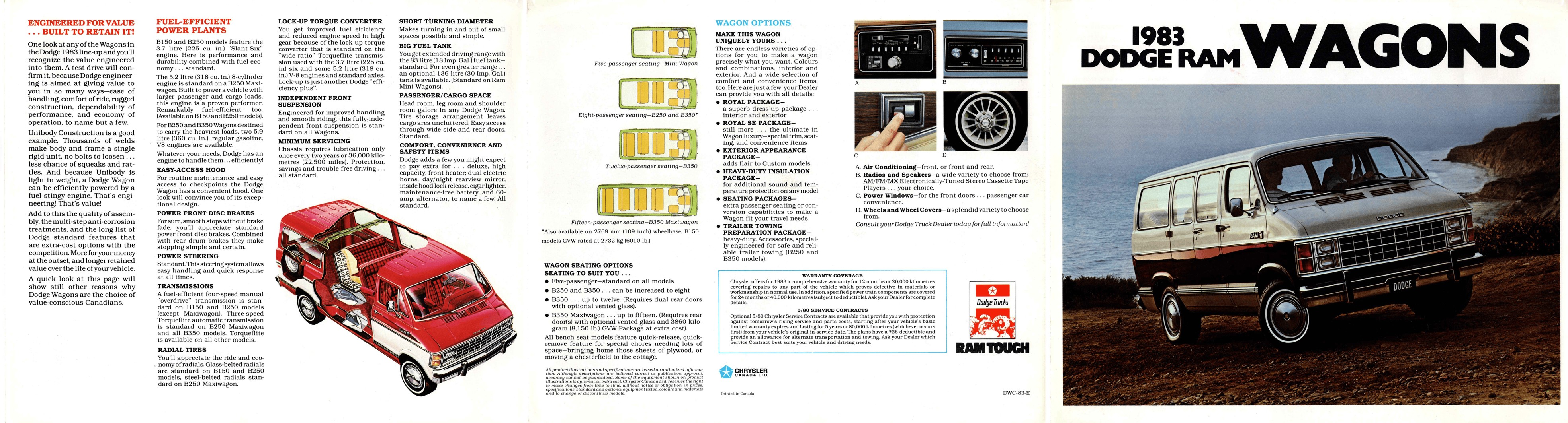 1983 Dodge Ram Wagons Brochure (Cdn) 05-06-01