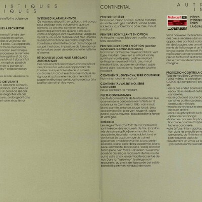 1983 Lincoln Continental Brochure (Cdn-Fr) 14-15