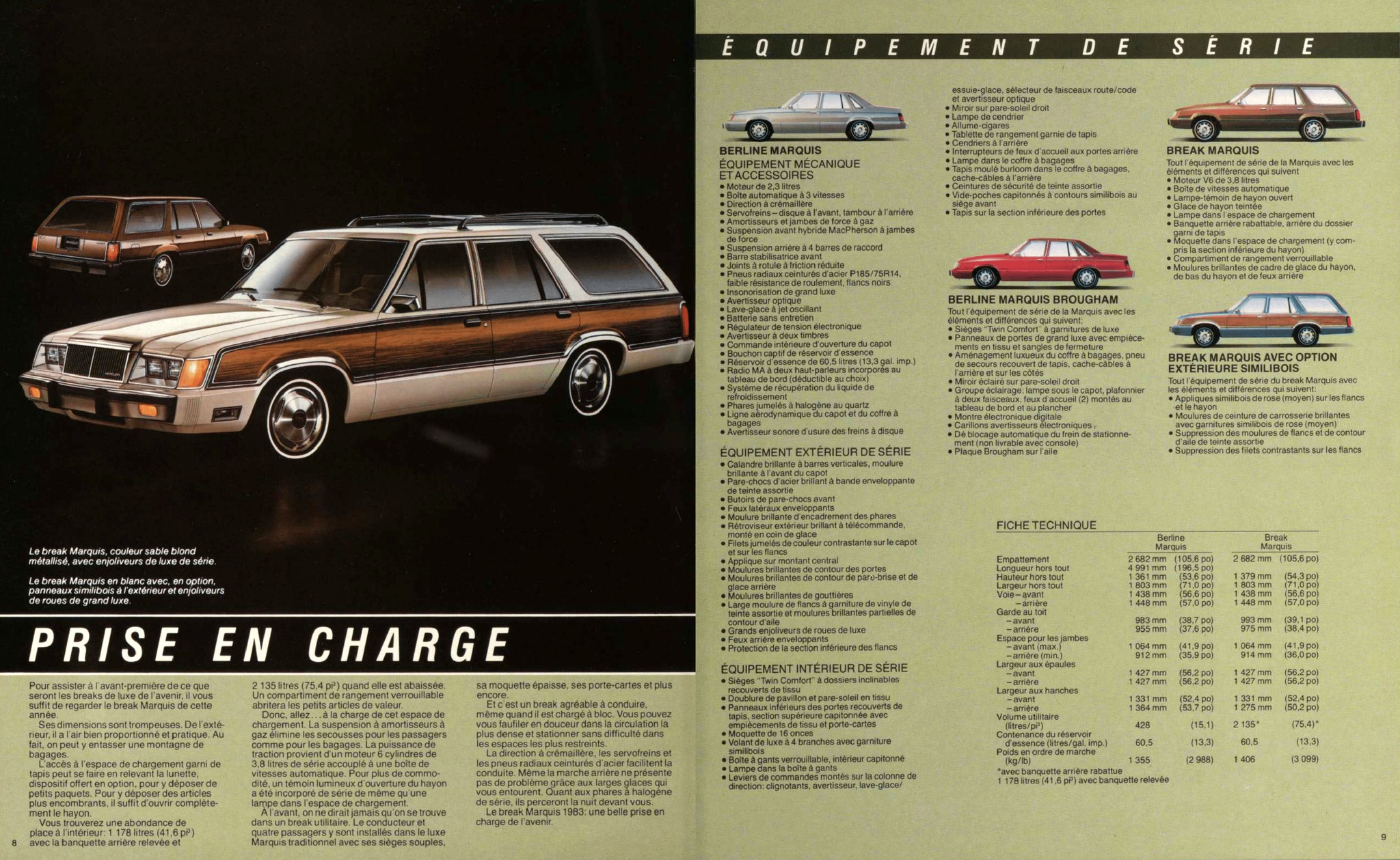 1983 Mercury Marquis Brochure (Cdn-Fr) 08-09