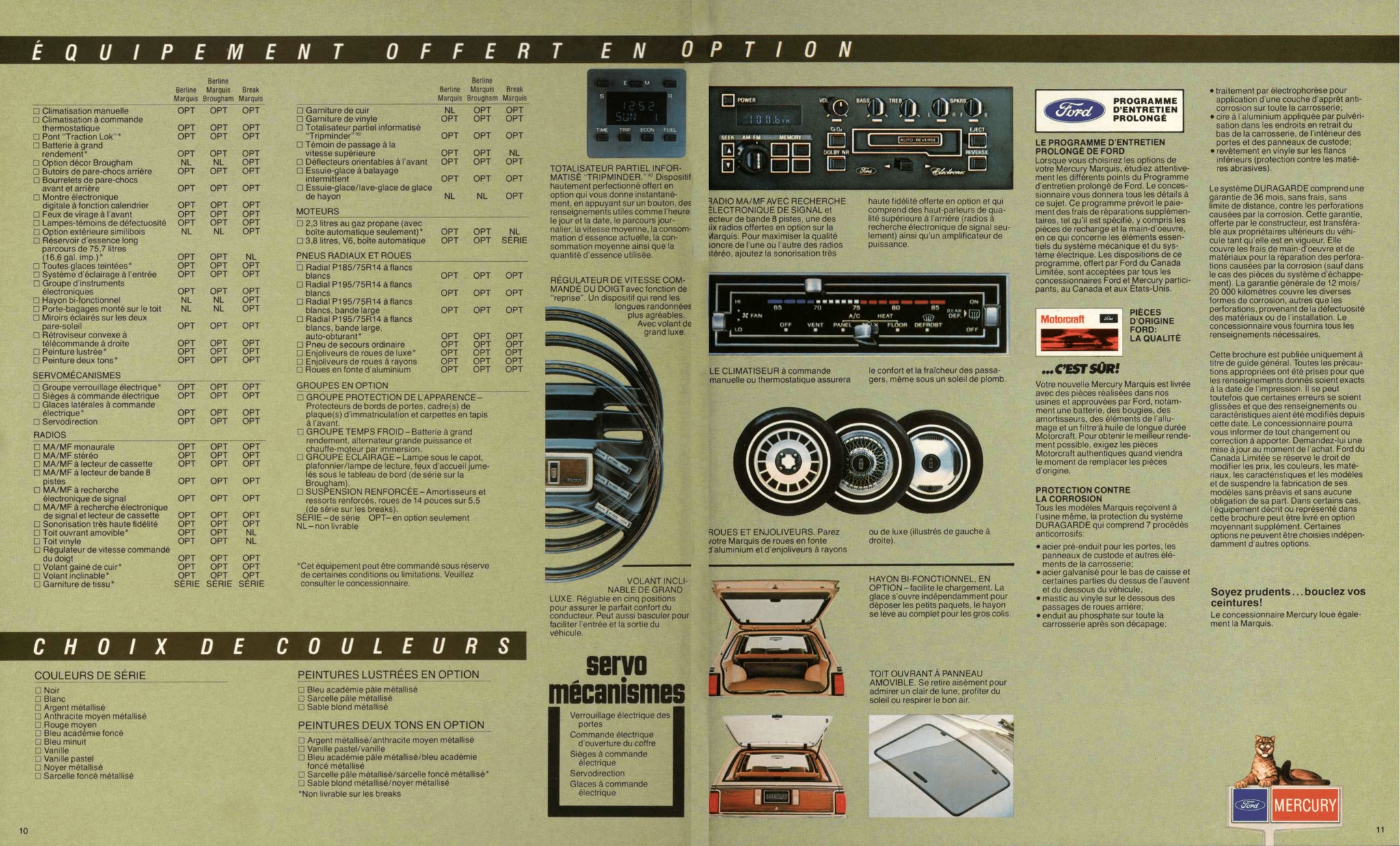 1983 Mercury Marquis Brochure (Cdn-Fr) 10-11