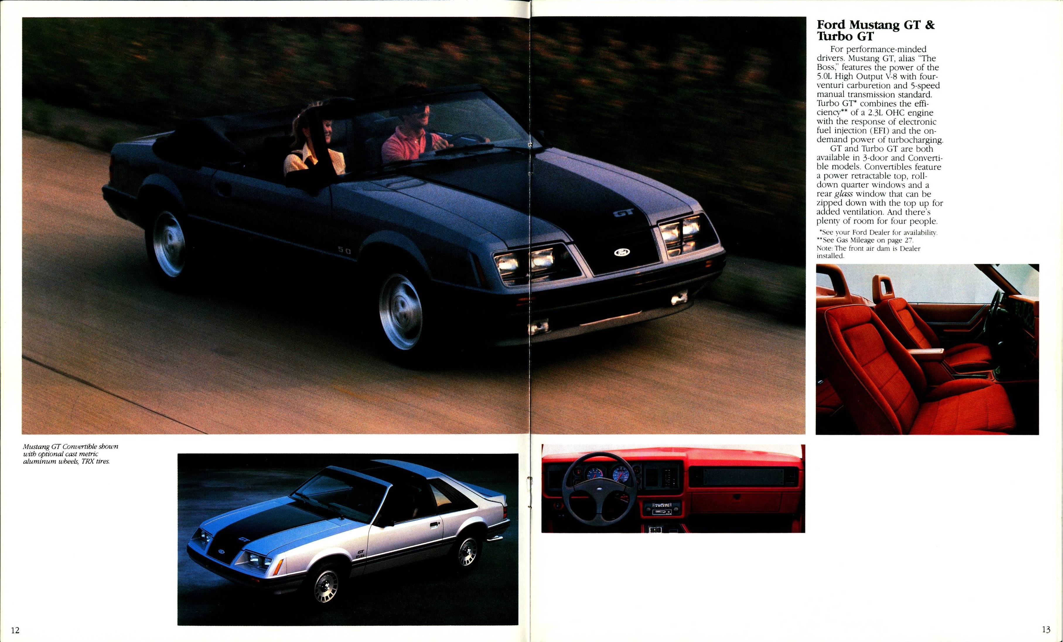 1984 Ford Mustang Brochure 12-13