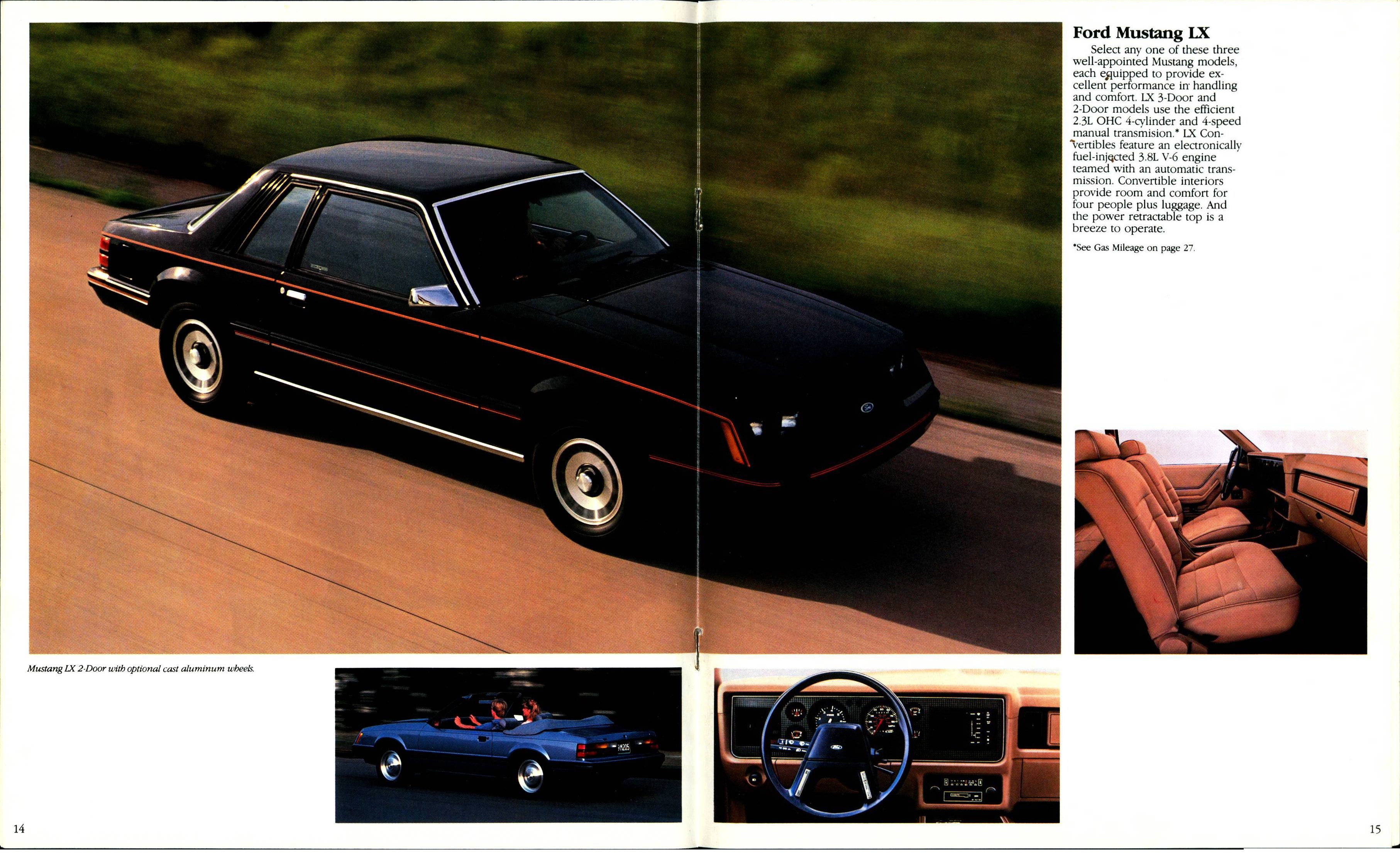 1984 Ford Mustang Brochure 14-15