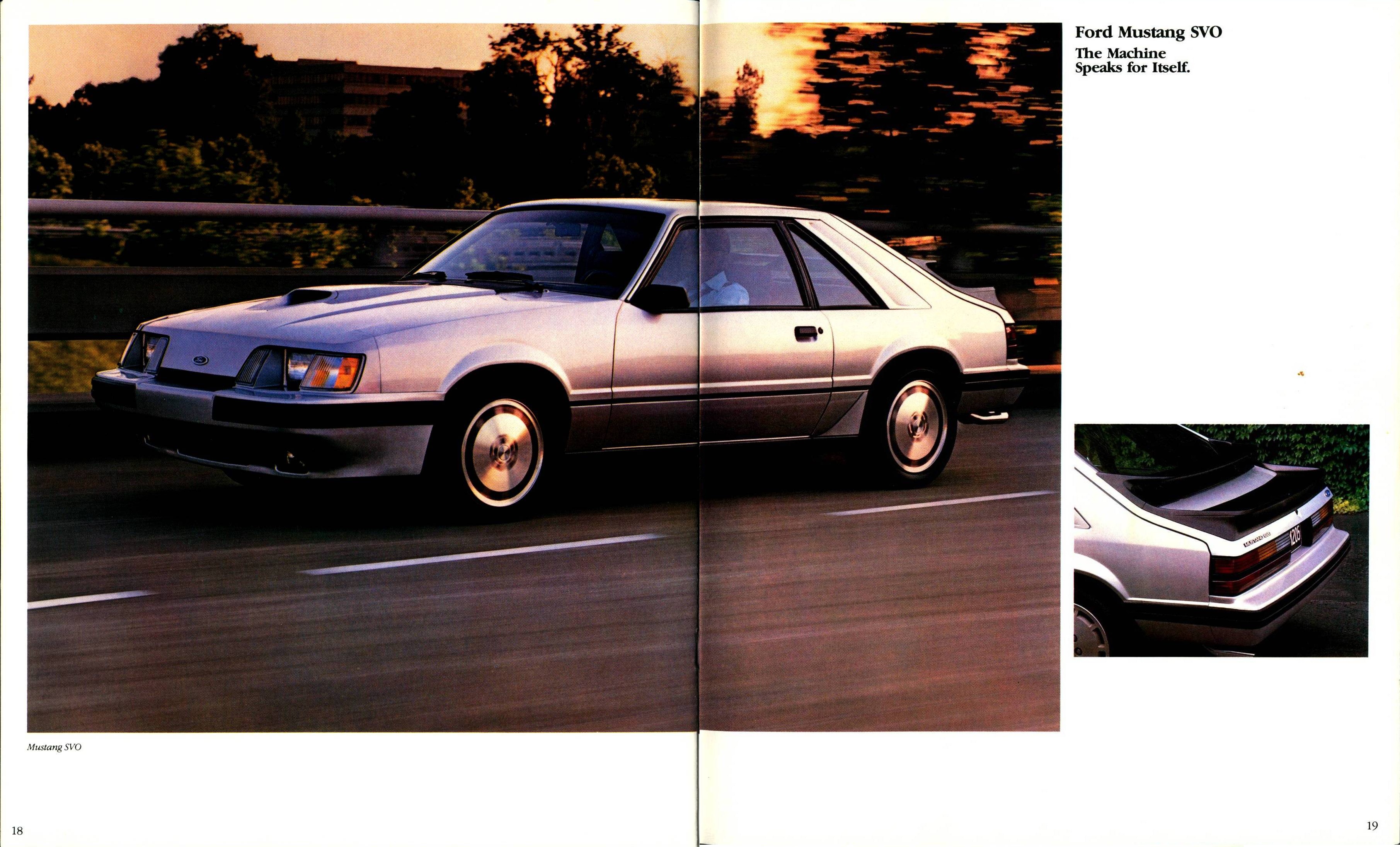 1984 Ford Mustang Brochure 18-19
