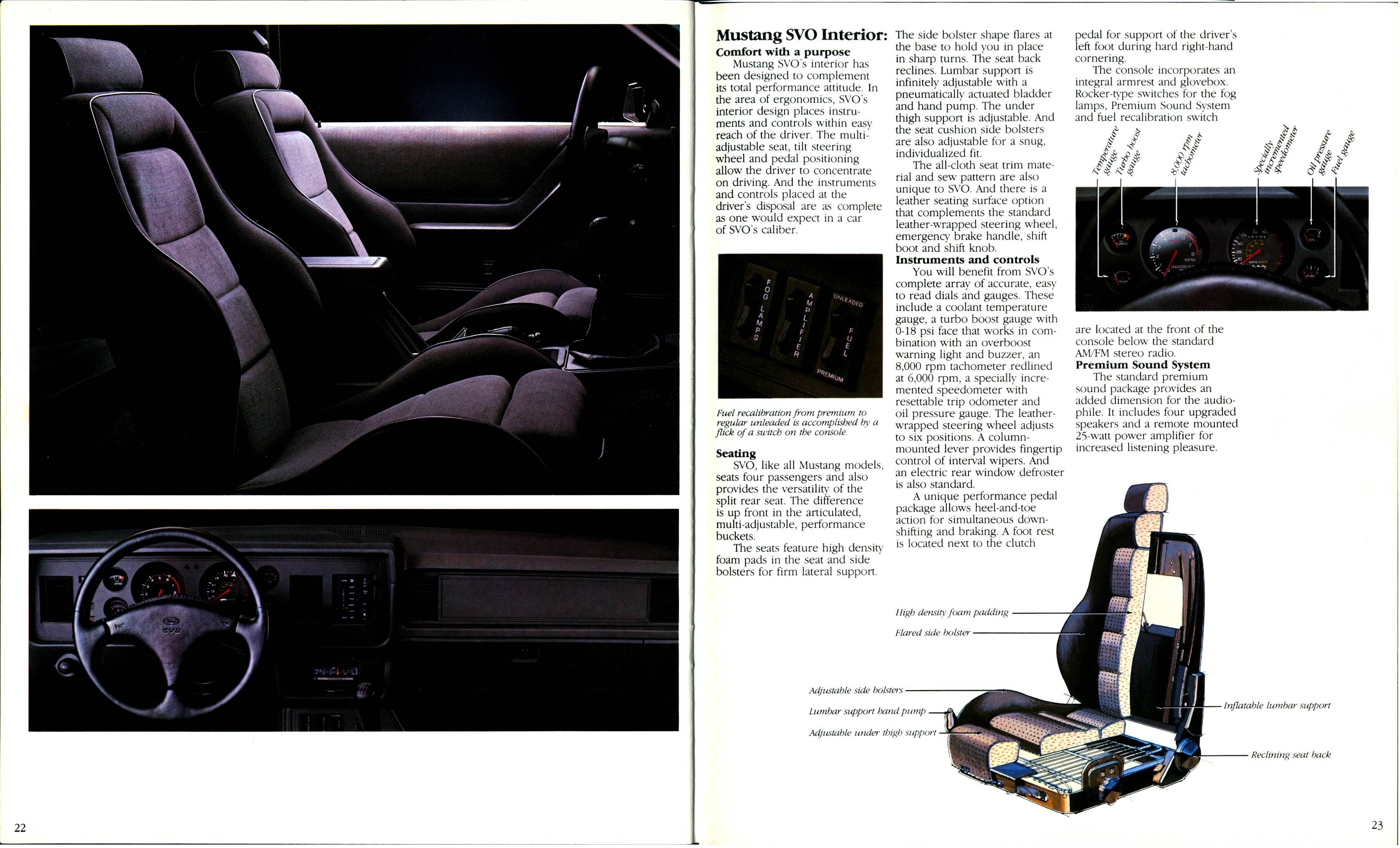 1984 Ford Mustang Brochure 22-23
