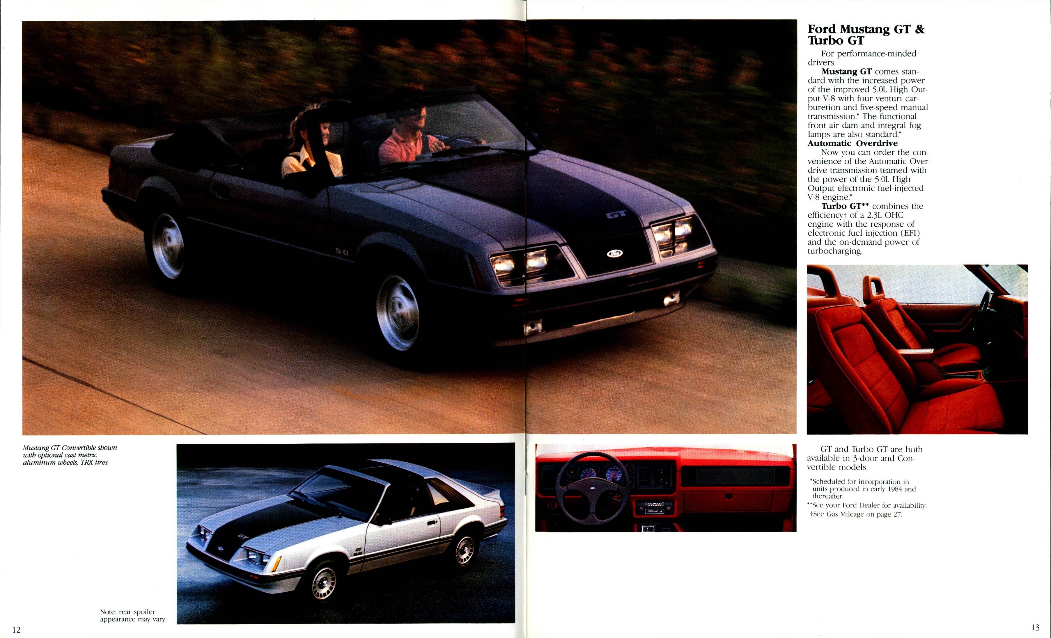 1984 Ford Mustang Brochure (Rev) 12-13