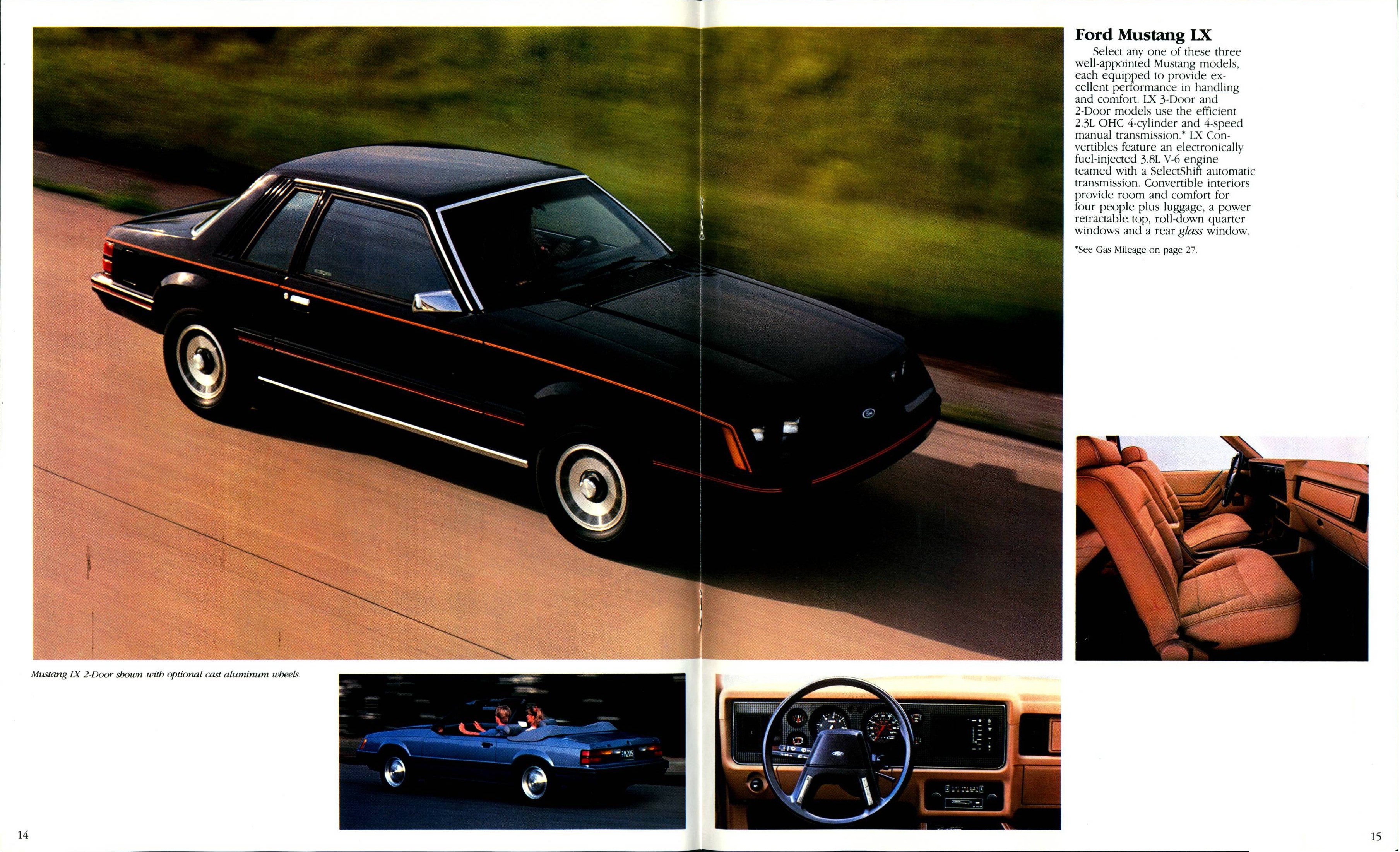1984 Ford Mustang Brochure (Rev) 14-15