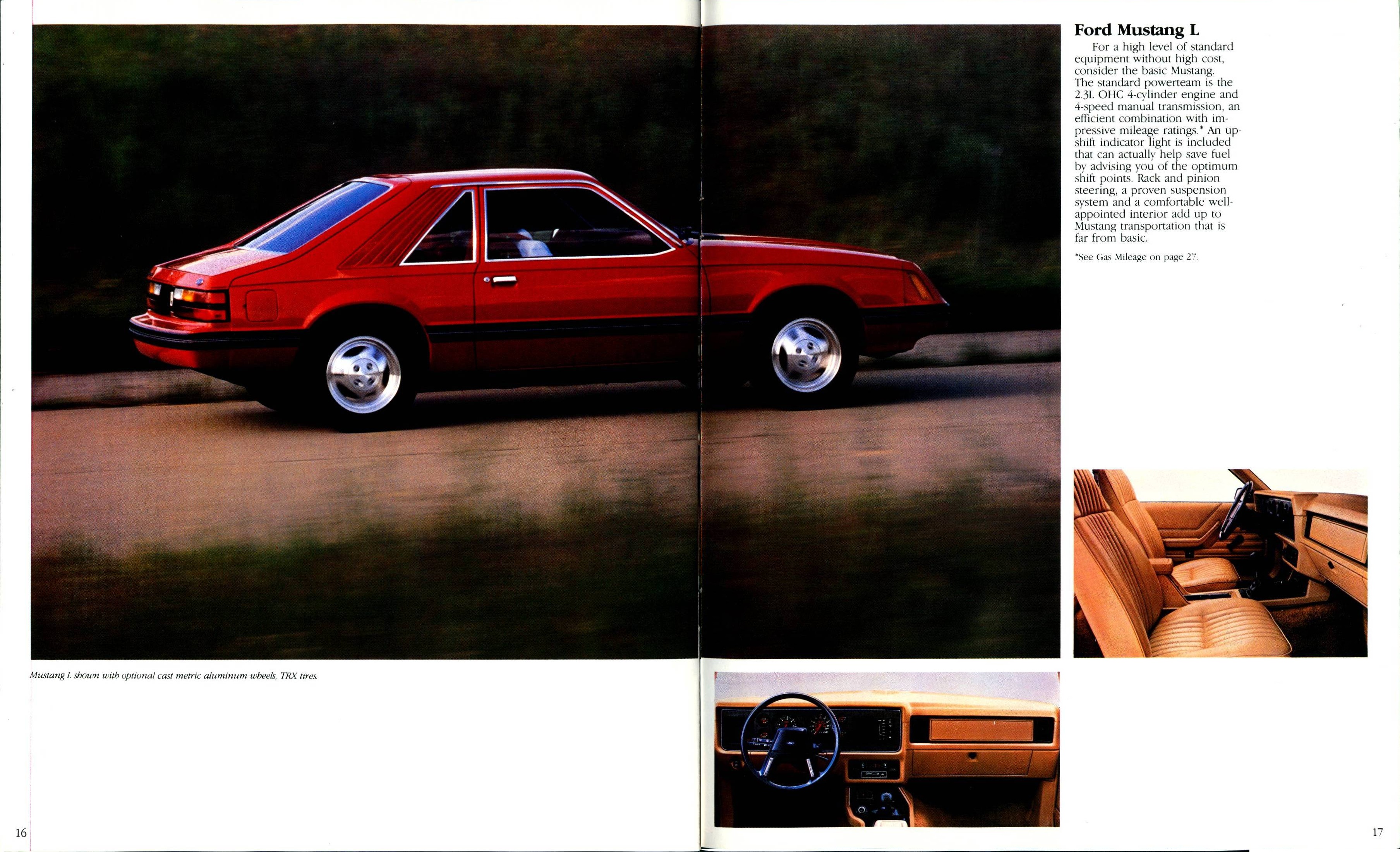 1984 Ford Mustang Brochure (Rev) 16-17