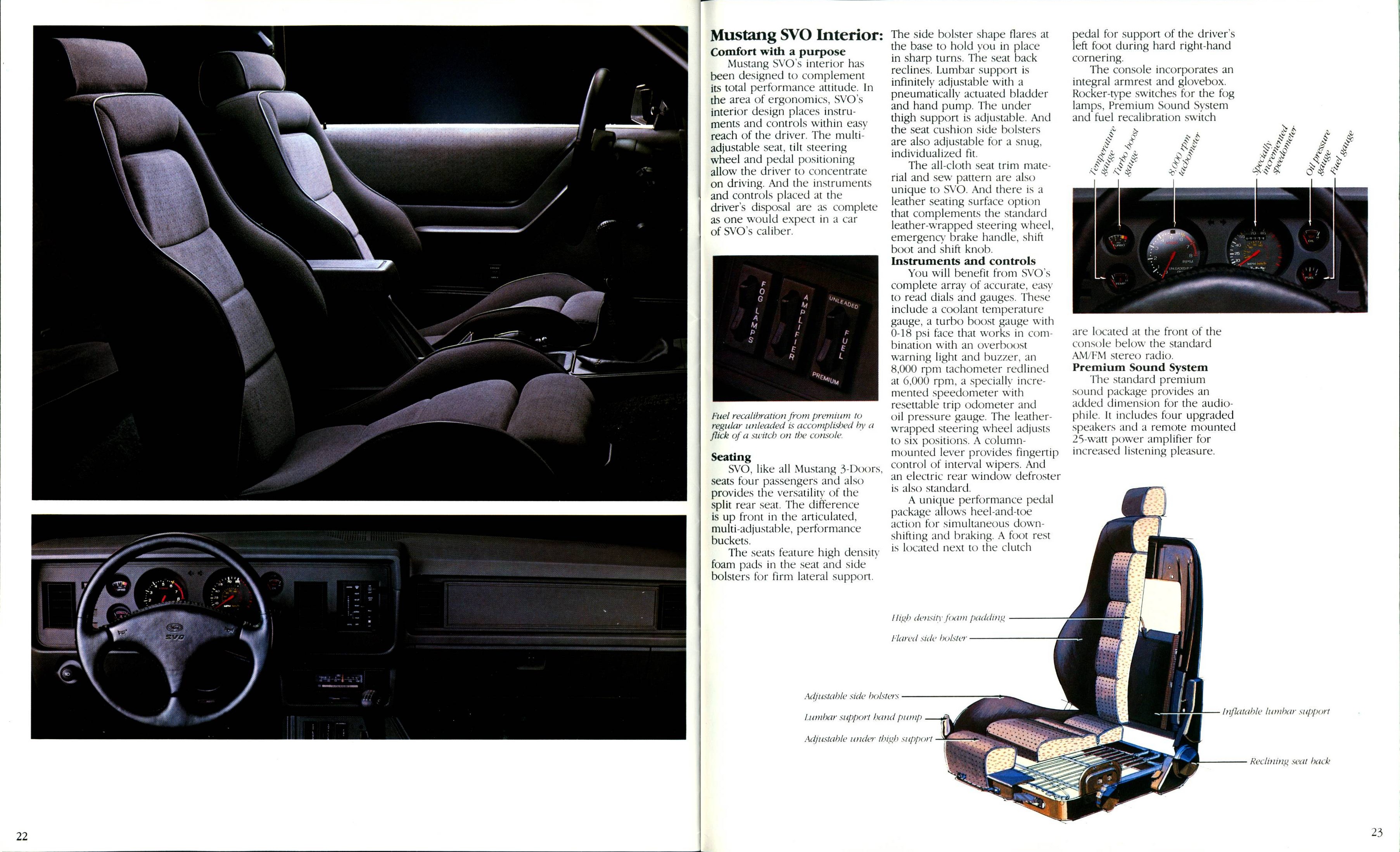 1984 Ford Mustang Brochure (Rev) 22-23