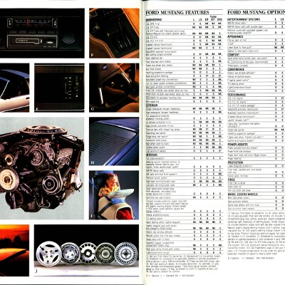 1984 Ford Mustang Brochure (Rev) 24-25