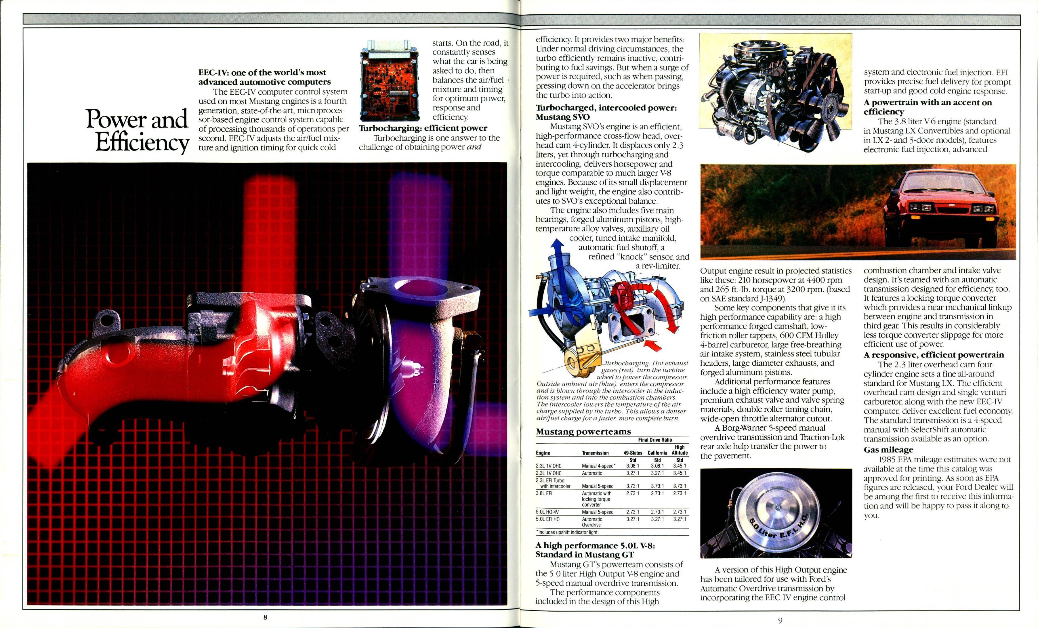 1985 Ford Mustang Brochure 08-09