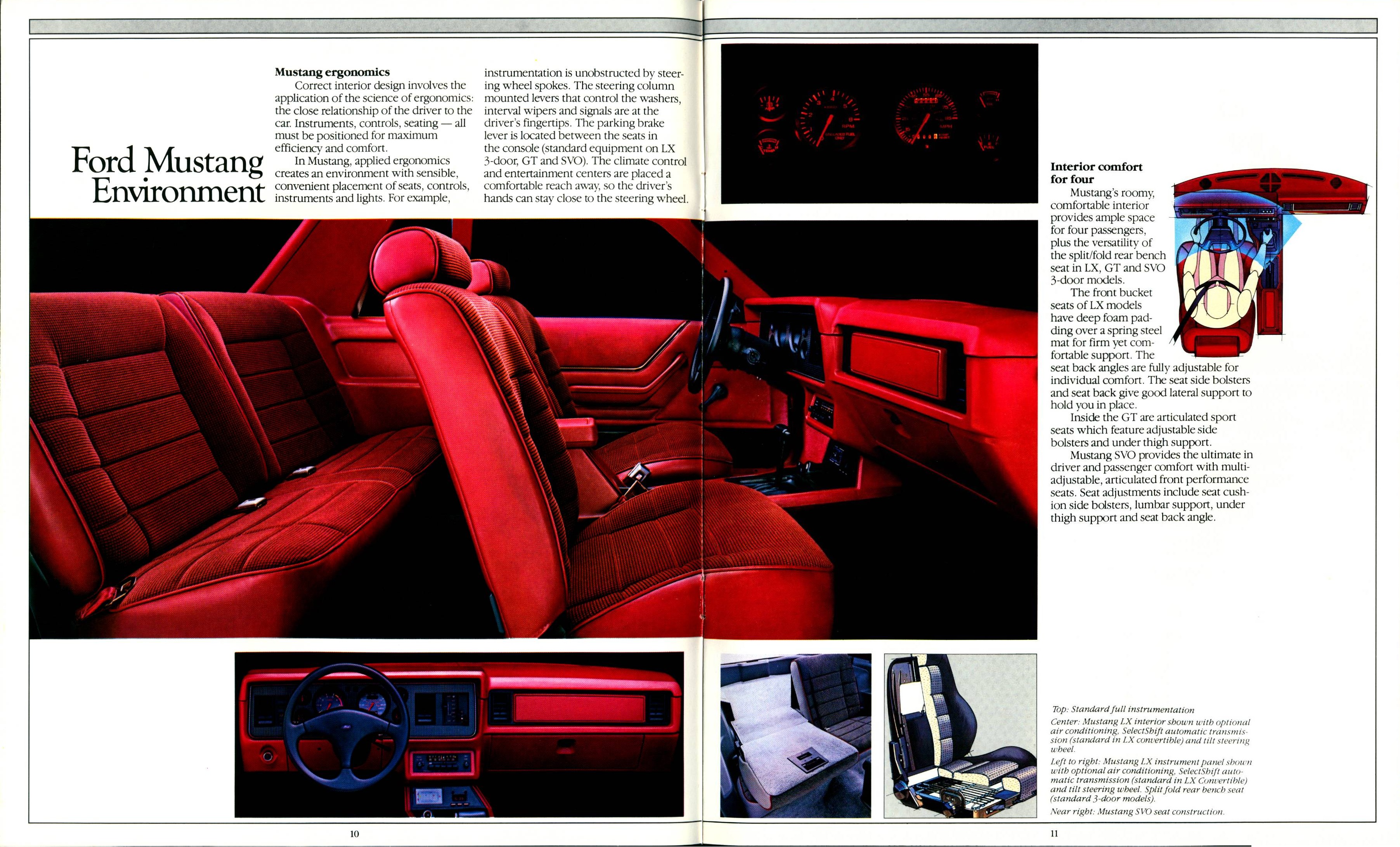 1985 Ford Mustang Brochure 10-11