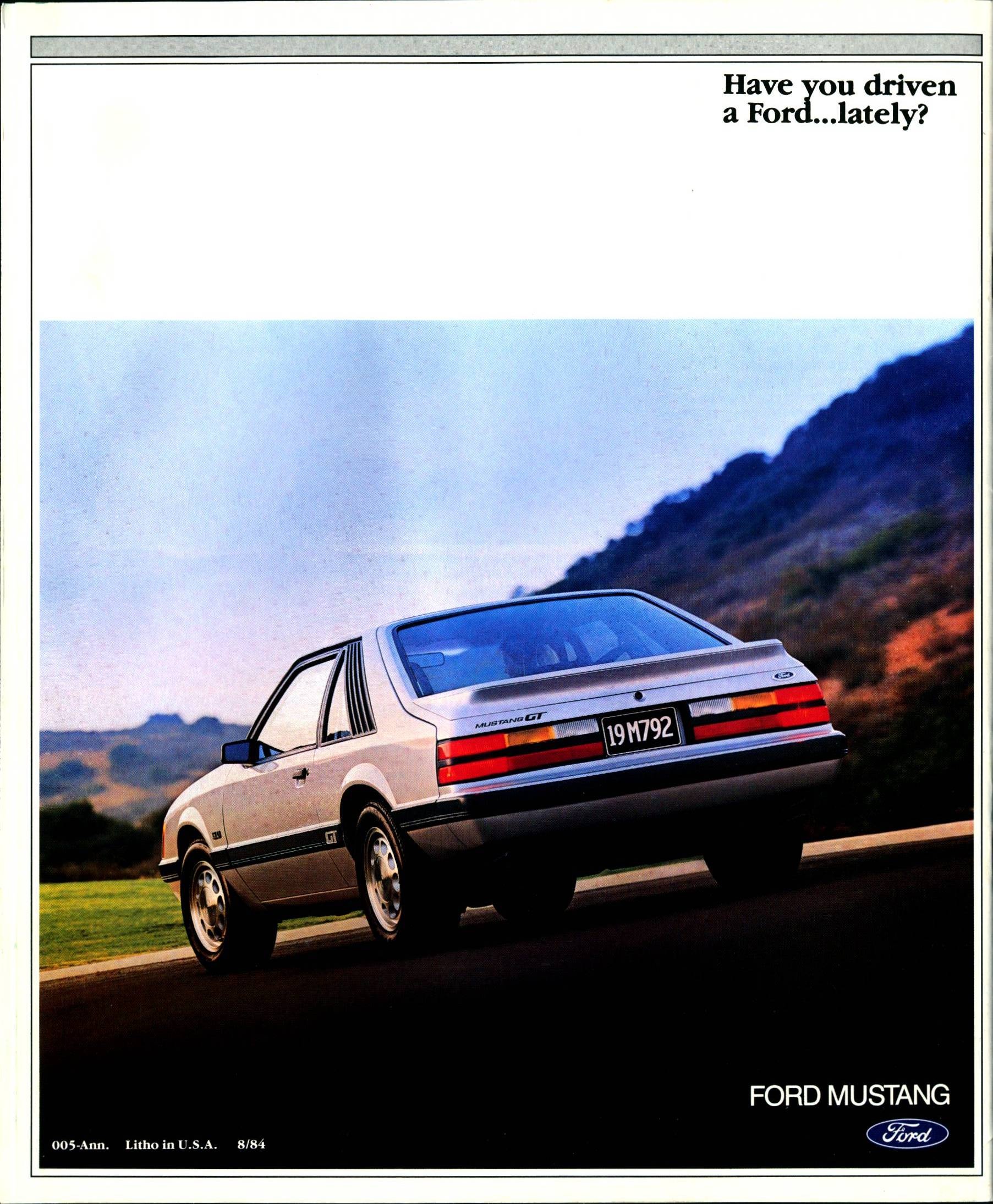 1985 Ford Mustang Brochure 26
