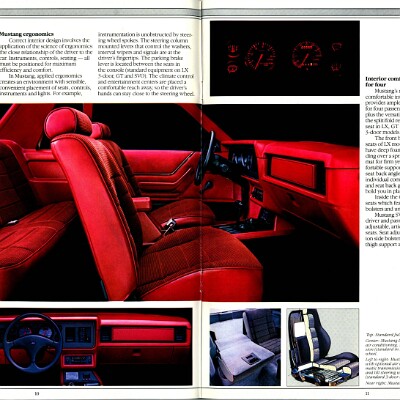 1985 Ford Mustang Brochure 10-11