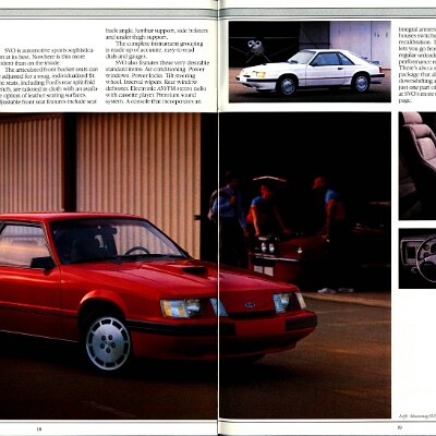 1985 Ford Mustang Brochure 18-19