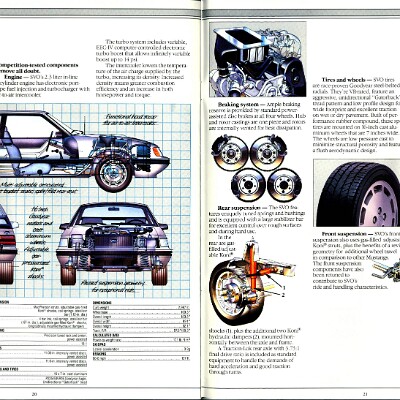 1985 Ford Mustang Brochure 20-21